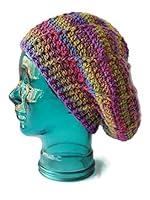 Algopix Similar Product 16 - Striped Beanie Purple Blue Green
