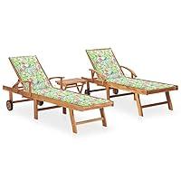 Algopix Similar Product 16 - Sun Loungers 2 pcs with Table and