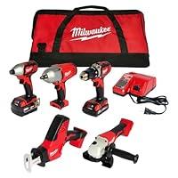 Algopix Similar Product 6 - Milwaukee M18 269525 5Tool Combo Kit