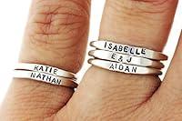Algopix Similar Product 14 - Teeny Tiny Stacking Sterling Silver