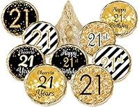 Algopix Similar Product 2 - 21st Birthday Party Favor Stickers 