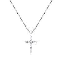 Algopix Similar Product 10 - PAVOI 14K Gold Plated Cross Necklace