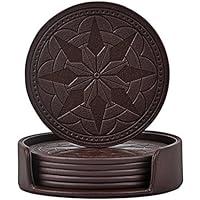 Algopix Similar Product 8 - 365park Coasters PU Leather Drink