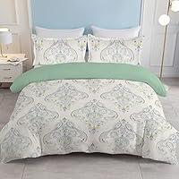 Algopix Similar Product 7 - SOULZZZ Boho Paisley Duvet Cover King