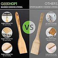  GEEKHOM Silicone Spatula Turner 2 Pack for Nonstick