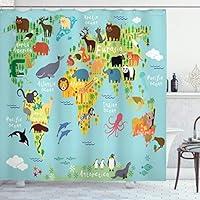 Algopix Similar Product 12 - Ambesonne Wanderlust Shower Curtain