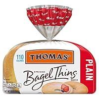 Algopix Similar Product 19 - Thomas Plain Bagel Thins 8 PreSliced