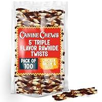 Algopix Similar Product 14 - Canine Chews 5 Triple Flavor Rawhide