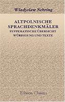 Algopix Similar Product 19 - Altpolnische Sprachdenkmler