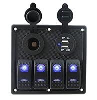 Algopix Similar Product 15 - IZTOSS 12V24V DC 4 Gang Waterproof