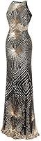 Algopix Similar Product 8 - Angelfashions Womens Gold Sequin Art