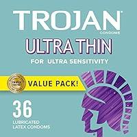 Algopix Similar Product 14 - TROJAN Ultra Thin Condoms for