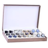 Algopix Similar Product 3 - BodyJ4You Cufflink 12 Pairs Two Tone