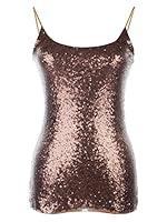 Algopix Similar Product 13 - AnnaKaci Womens Spaghetti Strap Sequin
