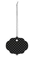 Algopix Similar Product 2 - Large Strung Ornate Oval Black Dotted