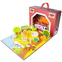 Algopix Similar Product 15 - TakeAlong Barnyard Toy  Foldable Barn