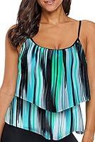 Algopix Similar Product 1 - Astylish Womens Striped Printed Ruffled