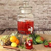 Algopix Similar Product 8 - Hexagonal Glass Drinks Dispenser with