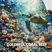 Algopix Similar Product 6 - Colorful Coral Reef Calendar 2025 365