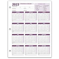 Algopix Similar Product 15 - Work Tracker Attendance Calendar Cards
