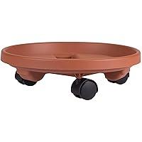 Algopix Similar Product 17 - Bloem Round Planter Caddy with Wheels