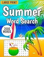 Algopix Similar Product 2 - Large Print Summer Word Search For