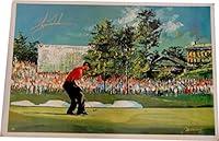 Algopix Similar Product 15 - Tiger Woods Signed Autographed Canvas