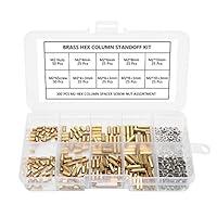 Algopix Similar Product 15 - 300pcs M2 Brass Standoff Kit Hex Column