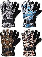 Algopix Similar Product 9 - 4 Pairs Kids Winter Gloves Waterproof