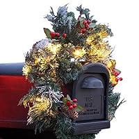 Algopix Similar Product 19 - Trenton Gifts Lighted Mailbox Swag