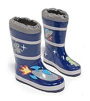 Algopix Similar Product 10 - Kidorable Space Hero Rain Boot, Blue, 9