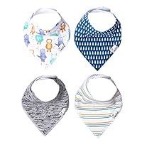 Algopix Similar Product 12 - Baby Bandana Drool Bibs for Drooling