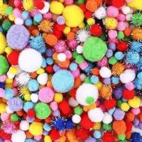 Algopix Similar Product 9 - HEHALI 1000pcs Multicolor Pom Pom