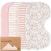 Algopix Similar Product 10 - KeaBabies 4Pack Baby Burp Cloths Baby