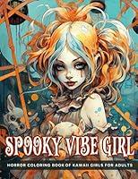 Algopix Similar Product 20 - Spooky Vibe Girl Horror Coloring Book