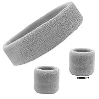 Algopix Similar Product 7 - Kenz Laurenz Sweatband Set Cotton