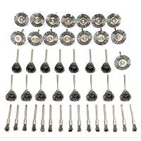 Algopix Similar Product 3 - Dengofng 45pcs Wire Brushes Set Steel