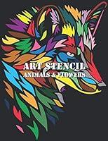 Algopix Similar Product 1 - ART STENCILS COLORING BOOK Animals and