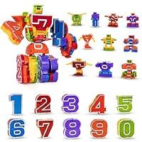 Algopix Similar Product 17 - Lydaz Number Bots Toys for Kids Number