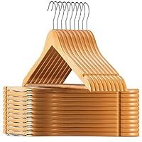 Algopix Similar Product 19 - Zober Solid Wood Suit Hangers  30 Pack