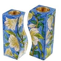 Algopix Similar Product 7 - Lilies Floral Hand painted Shabbat