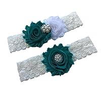 Algopix Similar Product 18 - Daddasprincess Teal wedding garter