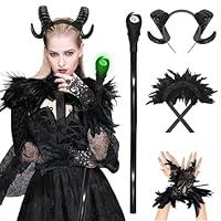 Algopix Similar Product 15 - Lyxaof Maleficent Costume for Kids