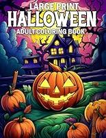 Algopix Similar Product 18 - Large Print Halloween Coloring Book For