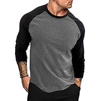 Algopix Similar Product 6 - Mens Raglan Long Sleeve T Shirt Vintage