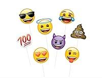Algopix Similar Product 10 - Emoji Faces Photo Booth Props 