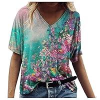 Algopix Similar Product 8 - RKSTN Womens Tops Map Printing TShirts