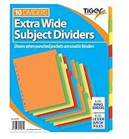 Algopix Similar Product 17 - Tiger Extra Wide 10 Part Dividers