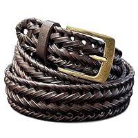 Algopix Similar Product 10 - Braided Belt Genuine Leather Woven