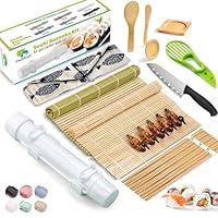 Algopix Similar Product 9 - Sushi Making Kit 22in1 Sushi Roller